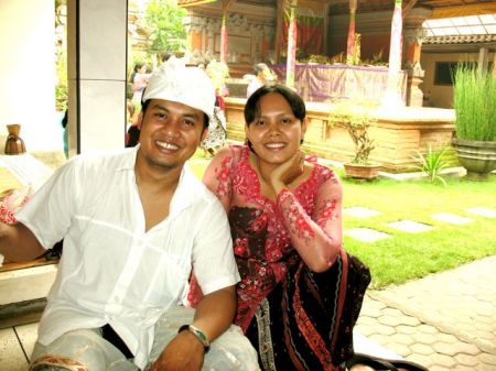 Balinese son, Agus & wife, Ketut