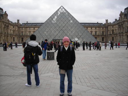 At the Louvre Museum