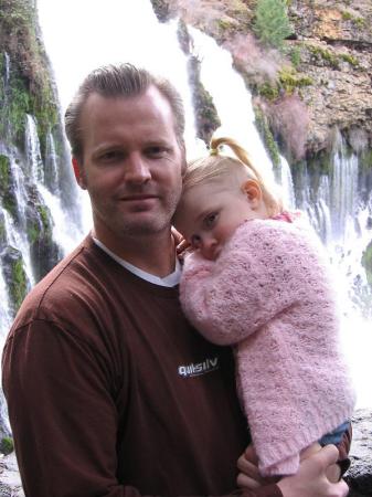 me and my girl in burney next to the falls.