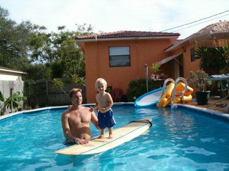 surfing with my boy