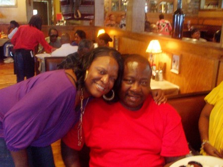 Me & my father at longhorns....