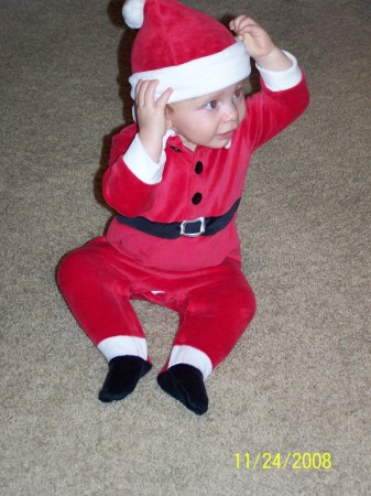 Gavin, In Santa Suit