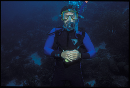 Dorky scuba diving photo