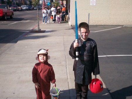 Curious George & Annikin Skywalker Halloween 2006