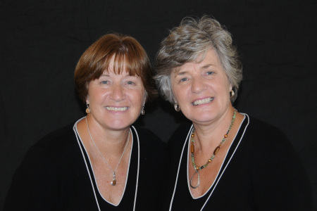 Peggy with twin sister patty