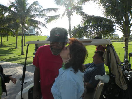 Samuel e. Jackson and Me in the Bahamas
