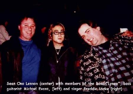 Me with Sean Lennon and singer Freddy Locke