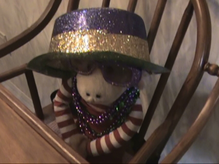 Chuck the MardiGras Mascott