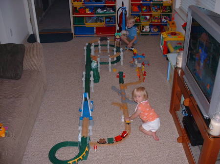 my kids love trains