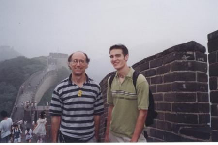 My son Daniel and I on the Great Wall