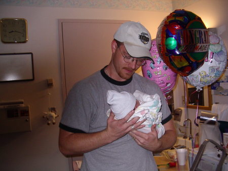 My husband and our first baby girl...