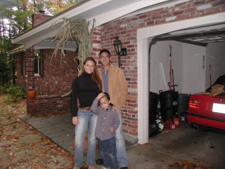 Amber, T, and Erik at the house