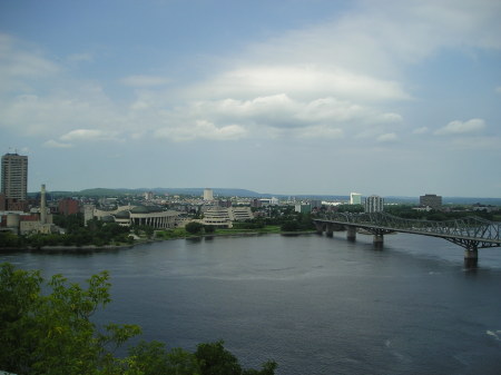 Parliament Buildings 2004, View of Ottawa River