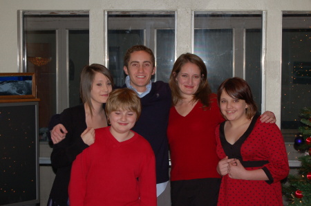All Five of Us Together for Christmas