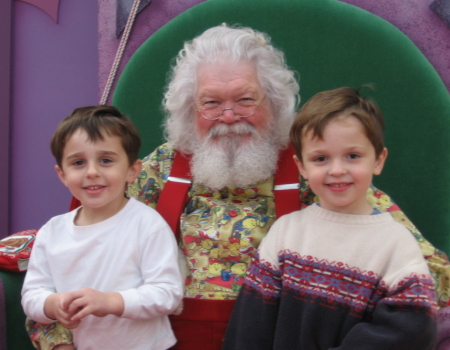 Kids with Santa 2005