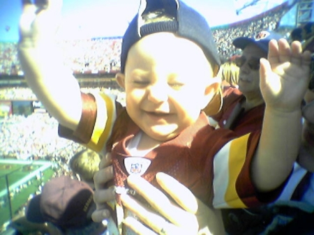 faith at her First Skins game