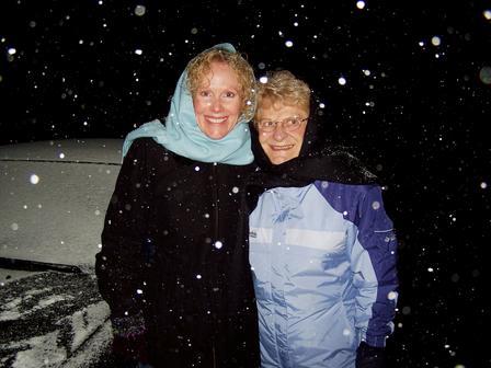 Me and my mom Snow'd-in in Big Bear