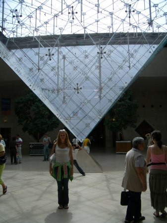 The Infamous Pyramid at The Louvre in Paris, France
