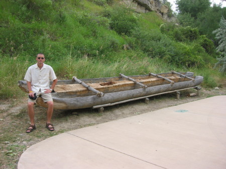 Kevin at Pompey's Pillar, Central Montana