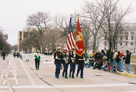 Color Guard, St. Patty's Day Parade