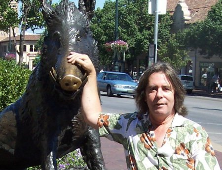 THE PIG AND ME ON THE PLAZA