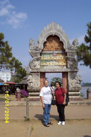 At the Golden Triangle in Northern Thailand