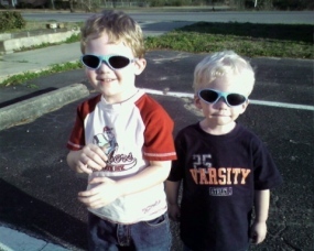 My little "Blues" Brothers!!