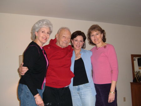 me and my sisters w/Daddy before his death.