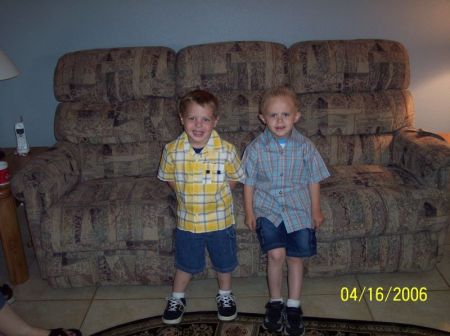 my boys at easter 2006