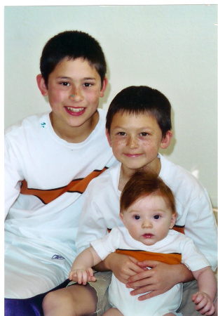 My three sons, March 2004