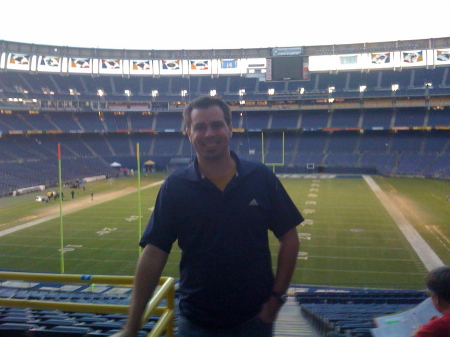 Jason at San Diego Chargers stadium