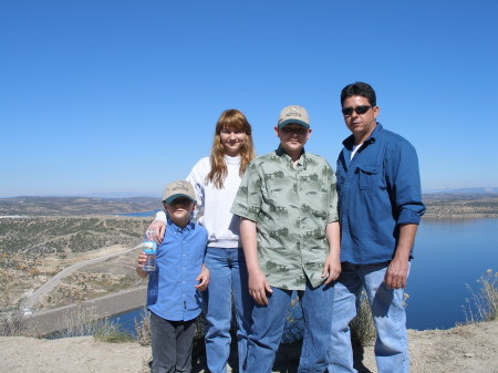 Frank, Senta, Frankie and Bo - Navajo Lake