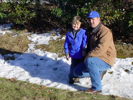Me and Jackson playing in the snow