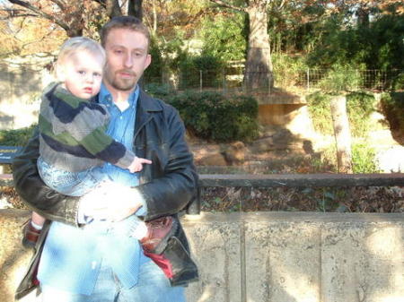 Jason and Tyler at the zoo