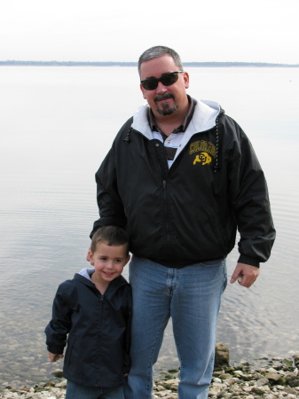 The kiddo and me at Lake Texoma