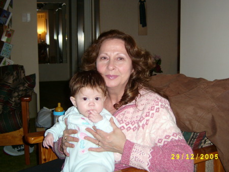 Nadine and her first grandchild "ABBY"