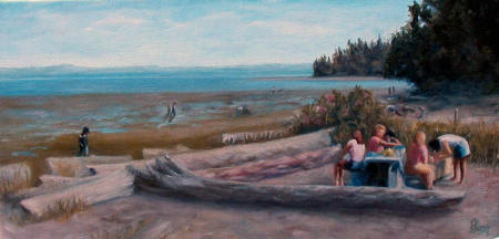 Painting: Day at Sandy Beach