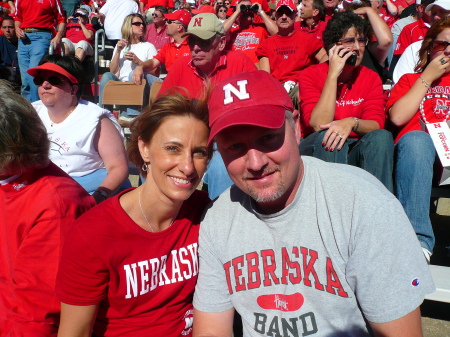 tami and joe at nebraska game