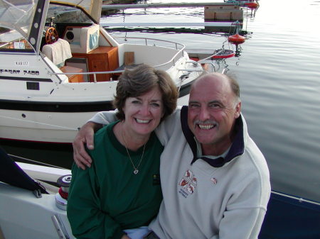 Mike & Jeannell in Norway sailing