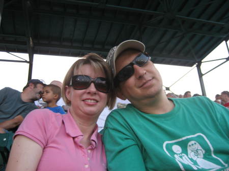 Me and My Wife at a Baseball Game
