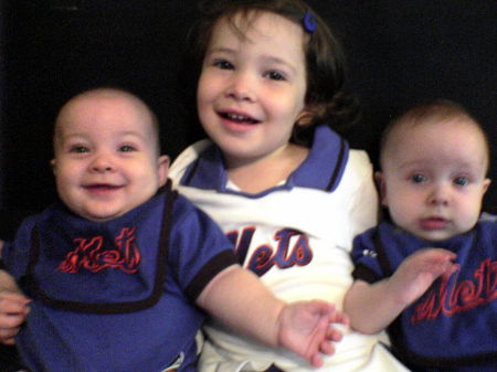Three Little Mets Fans