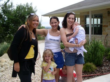 Me, my sisters and my kids. Oh, and my nephew, Drew!