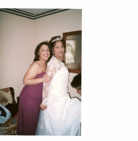 Tia and I on her wedding day 2/18/06