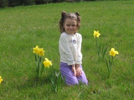 Destiny in Oregon among the tulips