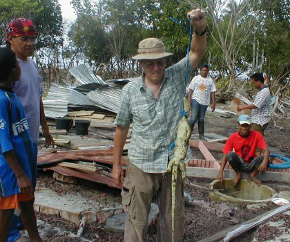 2005 Indonesian Tsunami Relief - cleaning out wells