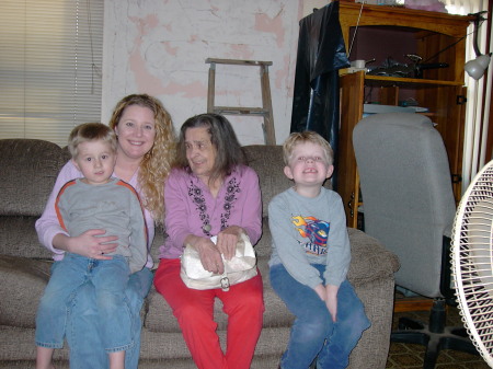 Mom my daughter Melinda and my Grand-sons Caleb and Dylan