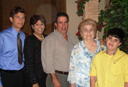 Ricardo Jr, My wife Maribel, Ricardo , Grandma Petty & Felipe.