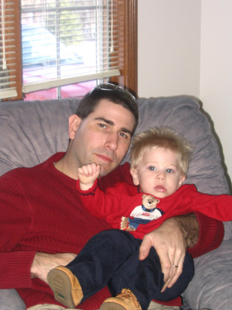 Me and my 14 month boy xmas 05