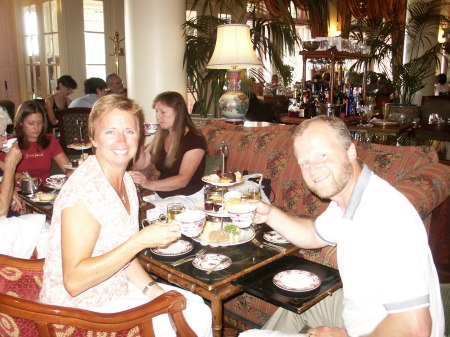 Denise and I at high tea in Victoria