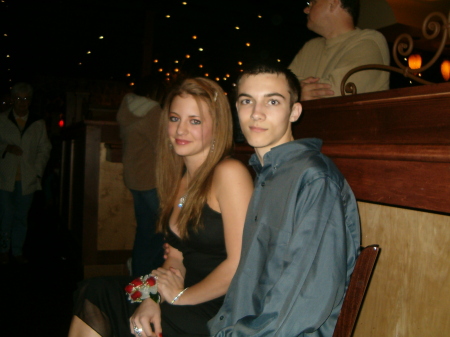 Jay and his girlfriend at homecoming